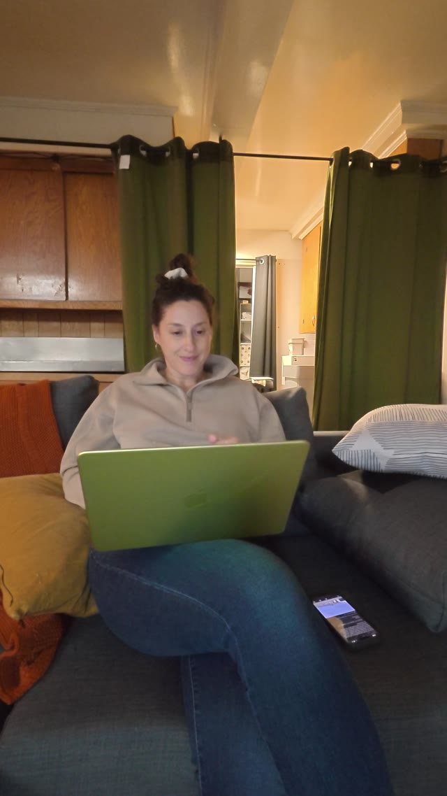 using laptop · indoor living room