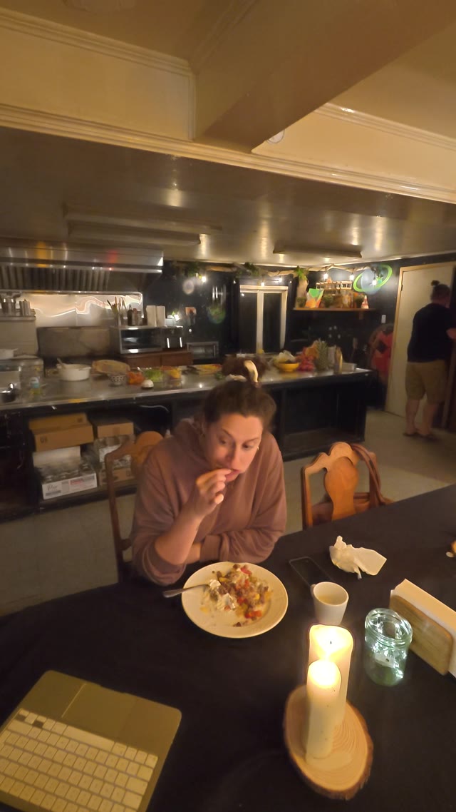 eating dinner · kitchen or dining area